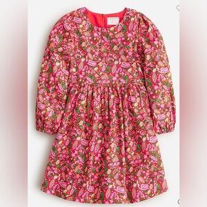 Crewcuts‎ Puff Sleeve in Floral Flannel Size 14 NWT
